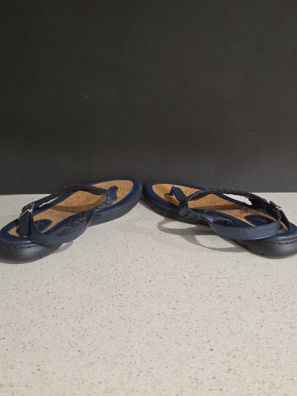 boc Navy Braided Thong Sandals - Picture 5 of 5